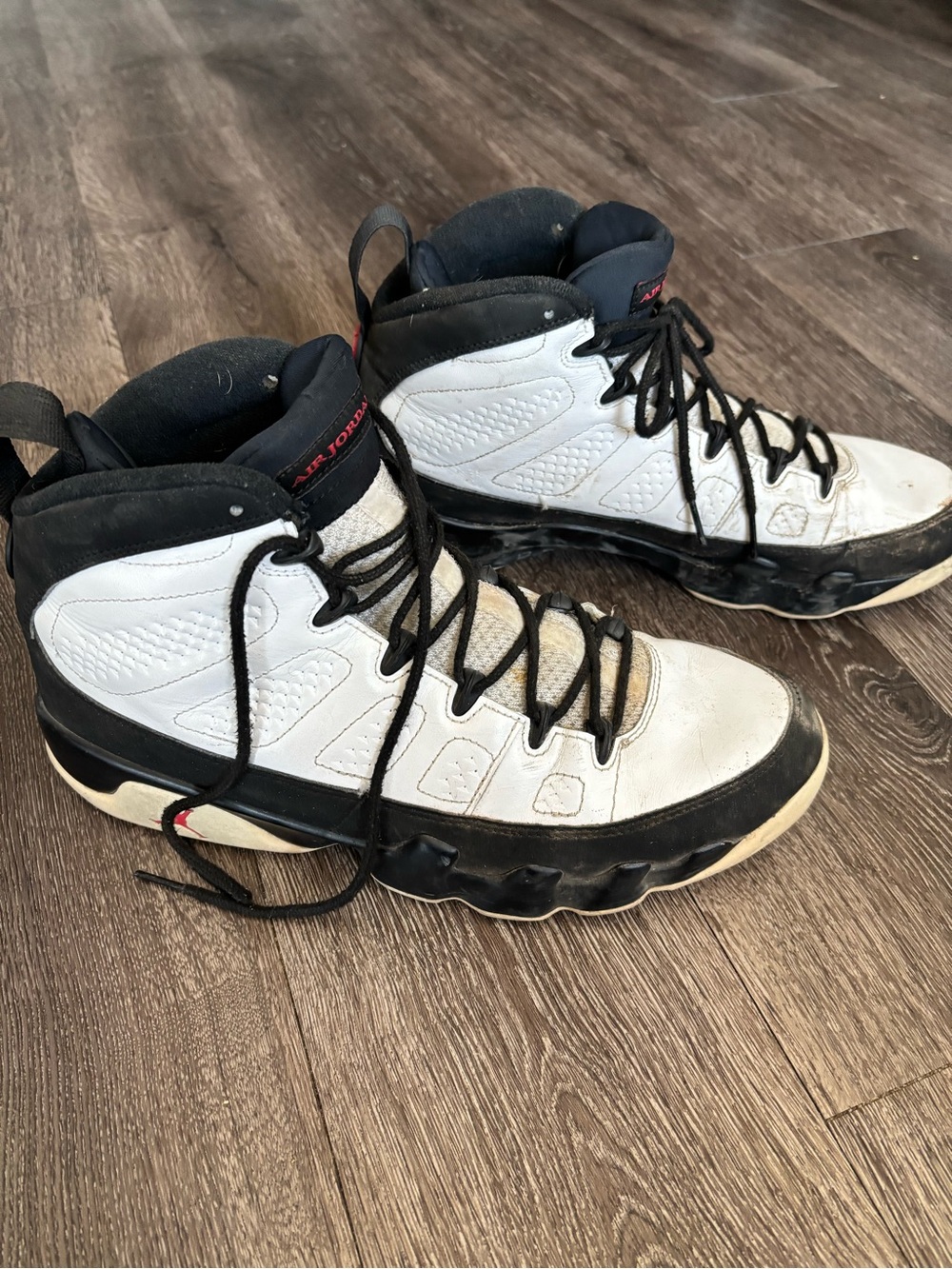 Nike Air Jordan White Black Red OG 302370-112